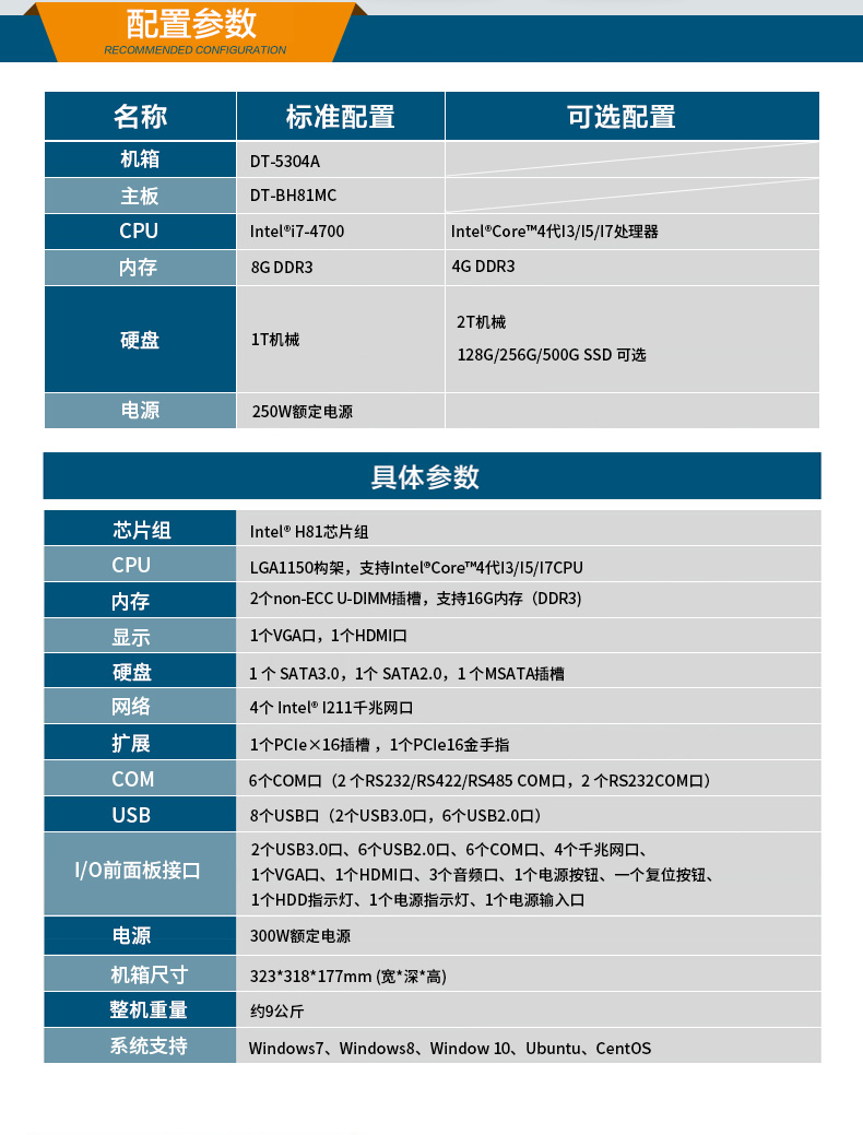 东田酷睿4代壁挂式太原工控机,多串口工业电脑,DT-5304-GH81MC.jpg