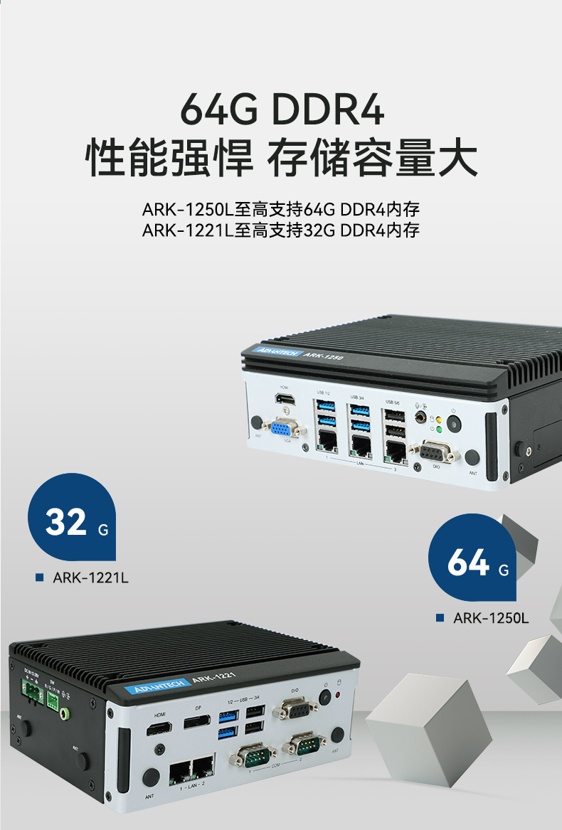 研华鄂尔多斯嵌入式鄂尔多斯工控机,深度学习工控设备厂家,ARK-1250L.jpg