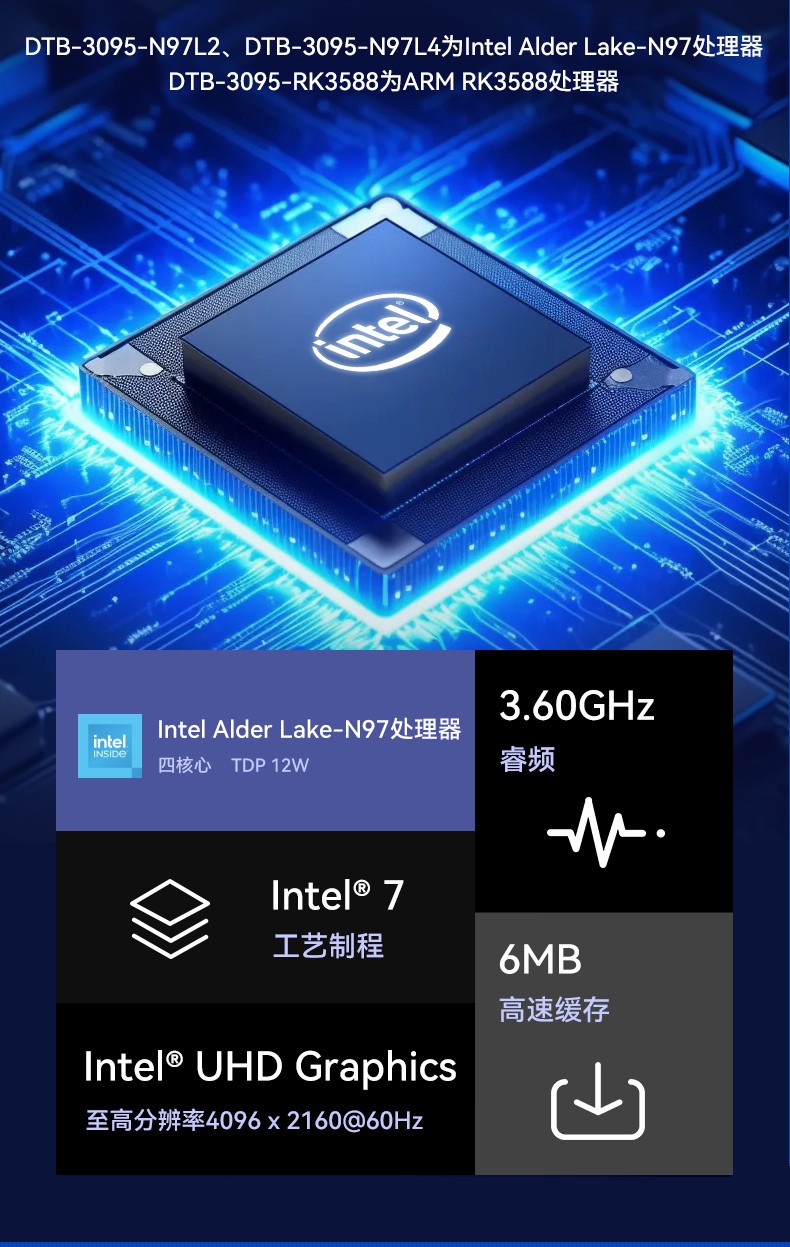 高性能紧凑型小型鄂尔多斯工控机,多网口无风扇鄂尔多斯工控机,DTB-3095-N97L4.jpg
