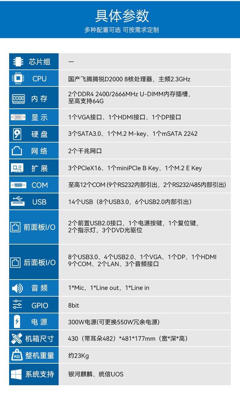 飞腾D2000国产安全天津工控机,数据加密,电力/轨道交通专用主机,DT-610L-TD2KMB .jpg